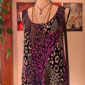 Vintage Abstract 90s Avant Garde Rayon Blouse